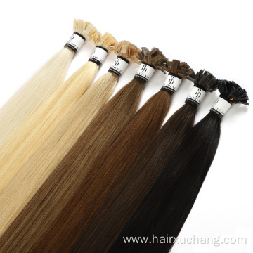 natural flat tip hair extension remy virgin u tip hair extension double drawn straight i tip human hair extensions wholesale